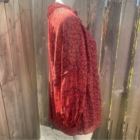 Kobi Halperin Mckenna Peasant Blouse size XL